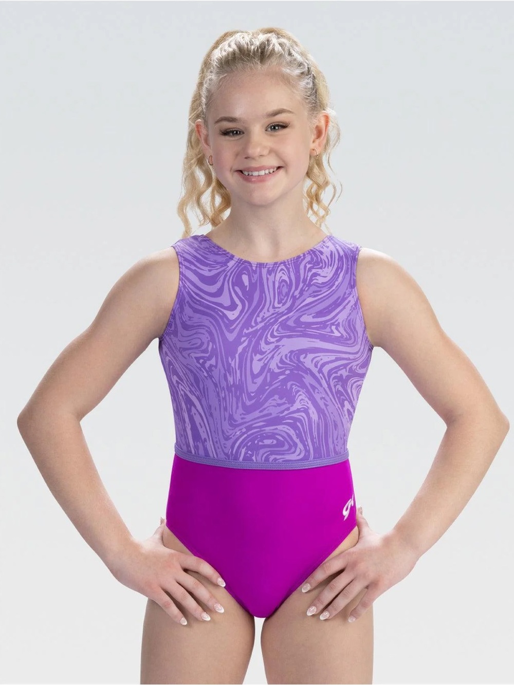 New GK elite Marble Swirl Tank Leotard